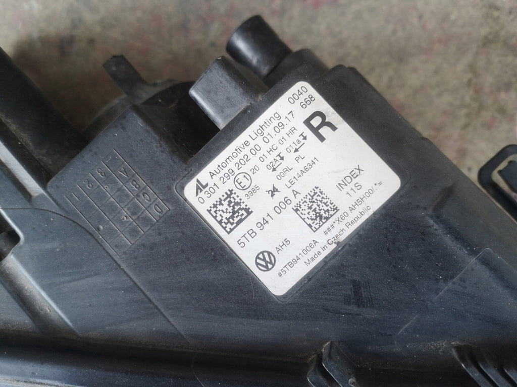 Frontscheinwerfer VW Touran 5TB941006A Rechts Scheinwerfer Headlight SCH3438291249xc