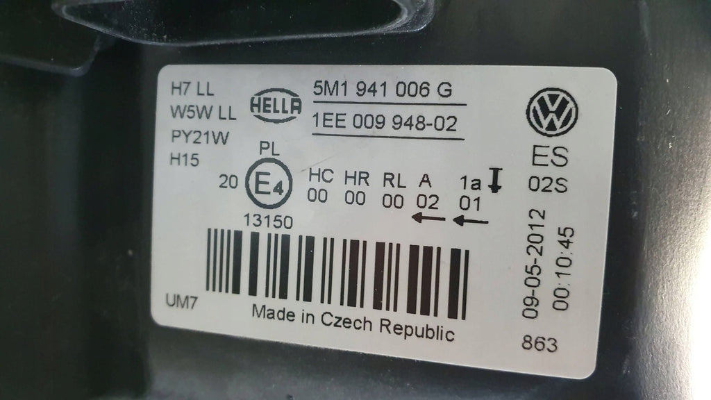 Frontscheinwerfer VW Golf V Plus 5M1941006G Rechts Scheinwerfer Headlight SCH6012053319pe