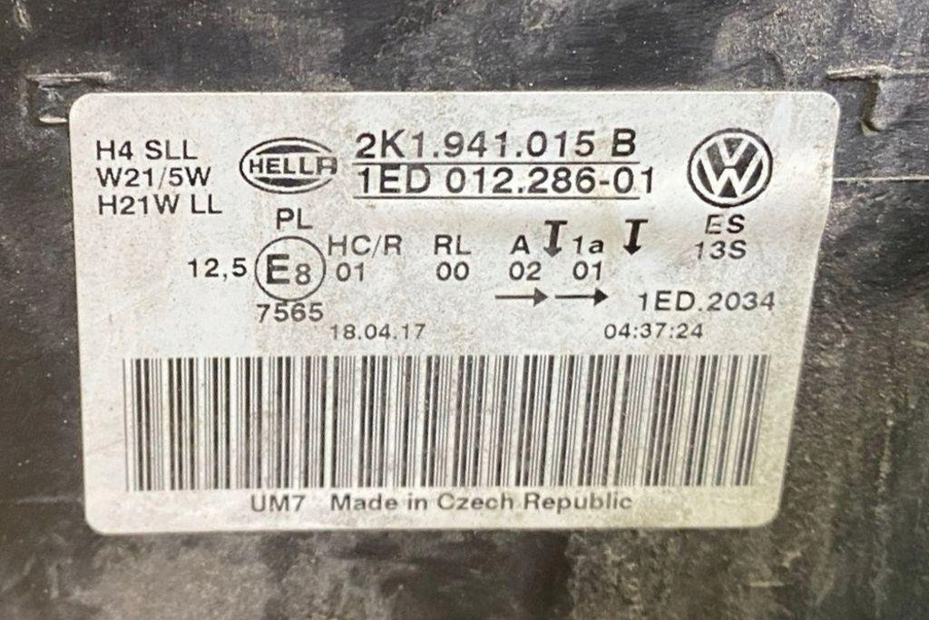 Frontscheinwerfer VW Caddy II 2K1941015B Links Scheinwerfer Headlight SCH9836012380zj