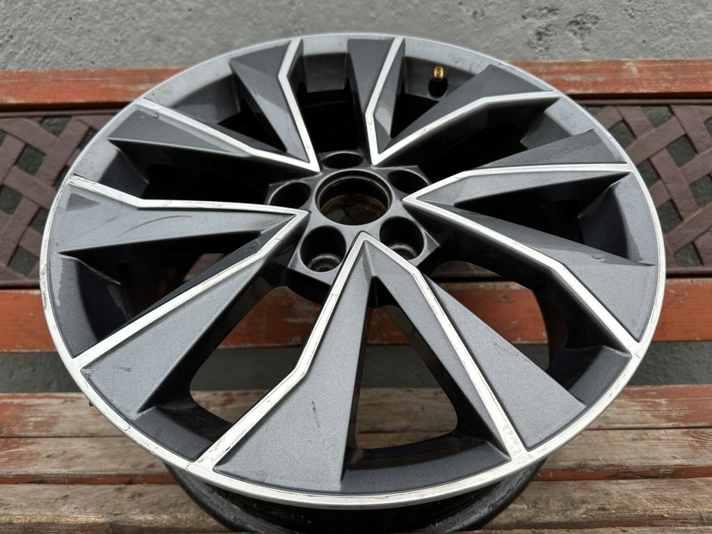 1x Alufelge 16 Zoll 7.0" 5x100 46ET Glanz Graphit 6V0601025 Mg Fabia Iii FEL9417186106ng