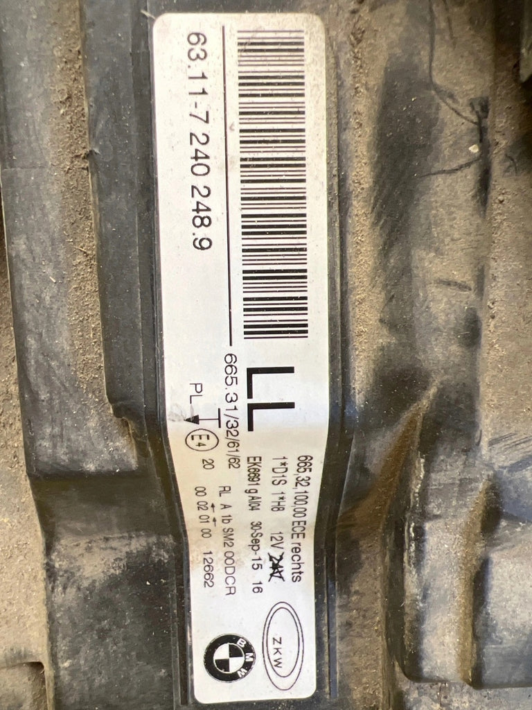 Frontscheinwerfer BMW 3 E91 E90 7240248 Xenon Rechts Scheinwerfer Headlight SCH9822301658yg