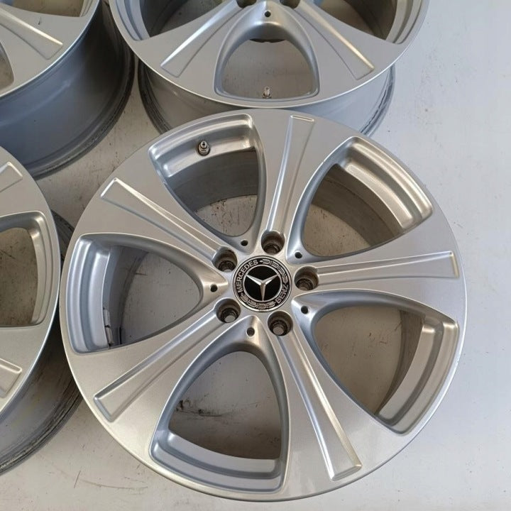 4x Alufelge 18 Zoll 8.0" 5x112 38ET Glanz Silber A2534010800 Mercedes-Benz Glc FEL3718055705nk