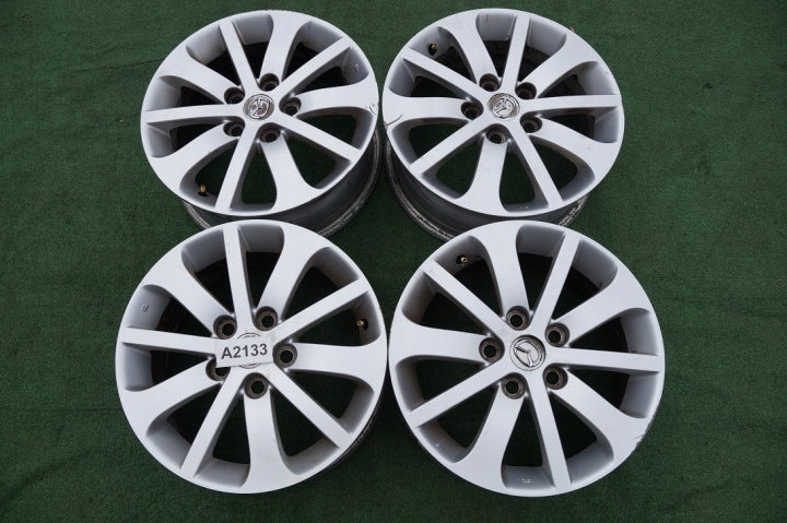 4x Alufelge 16 Zoll 6.5" 5x114.3 52 5ET Glanz Silber 9965516560-1 Mazda 3 5 I FEL4226237766vc