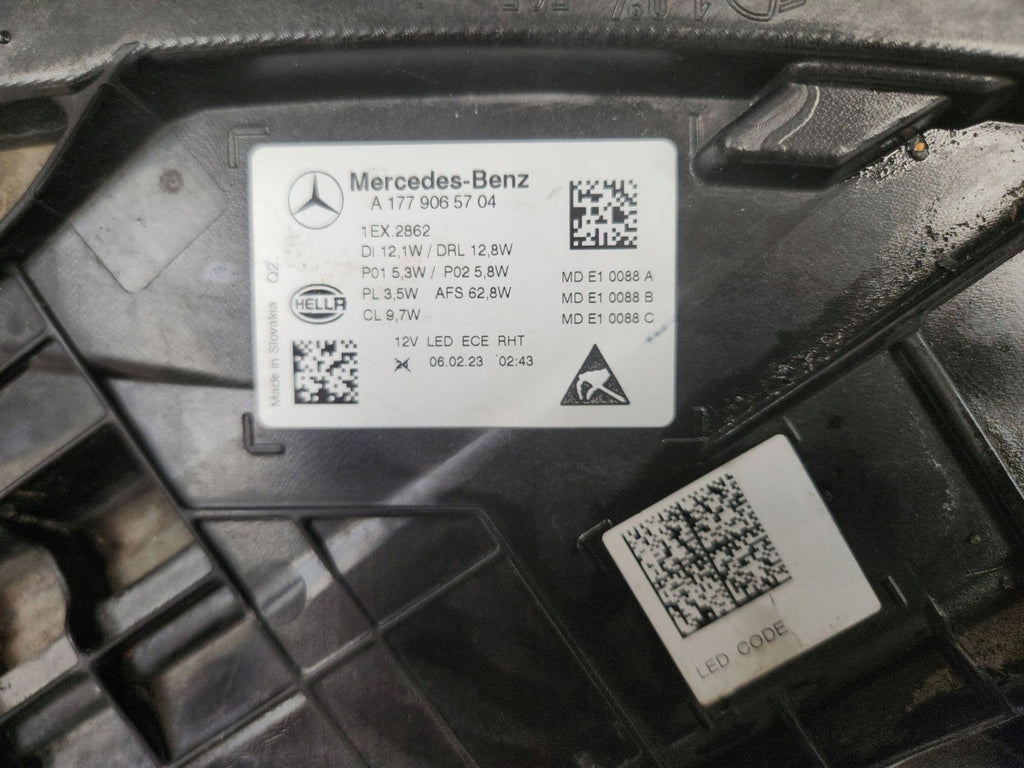 Frontscheinwerfer Mercedes-Benz W177 A1779065704 Links Scheinwerfer Headlight SCH8190764930fo