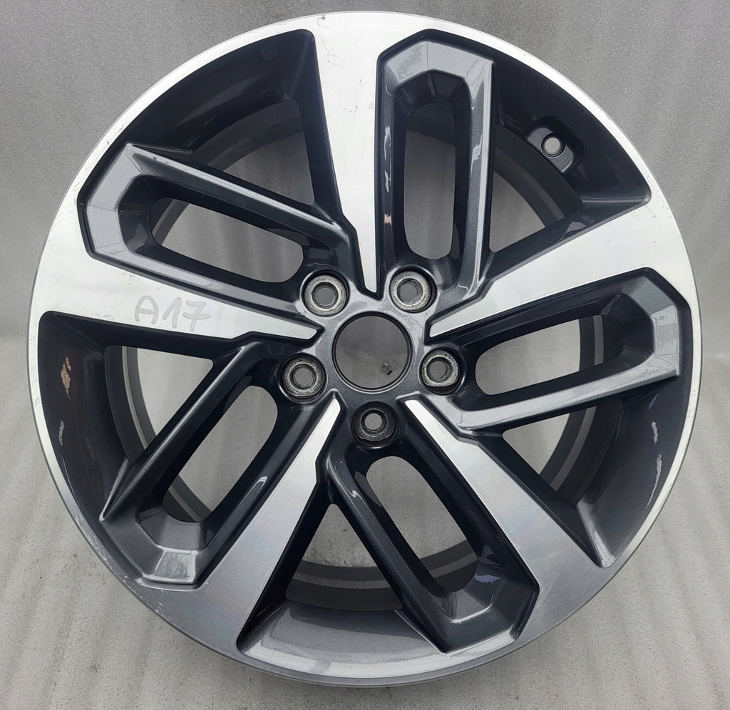1x Alufelge 18 Zoll 7.5" 5x114.3 52ET Glanz Silber 52910-J9300 Hyundai Kona Mg FEL3388065002ui