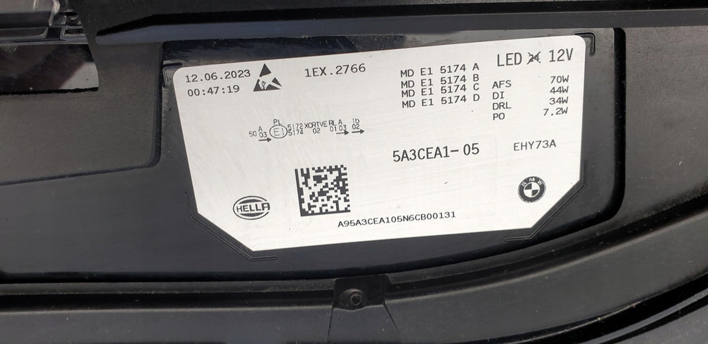 Frontscheinwerfer BMW IX I20 5A3CEA1-05 Laser Links Scheinwerfer Headlight SCH3706431127nz