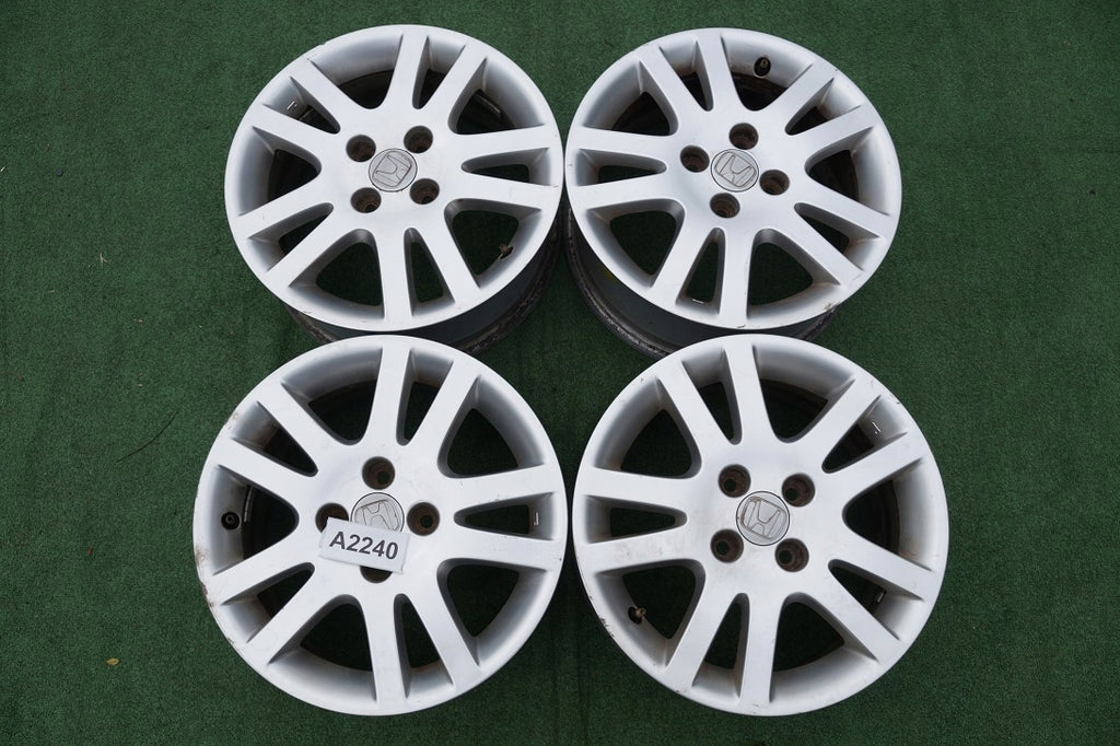 4x Alufelge 15 Zoll 6.0" 4x100 45ET Silber Honda Civic VII I Rim Wheel FEL7467646825ta