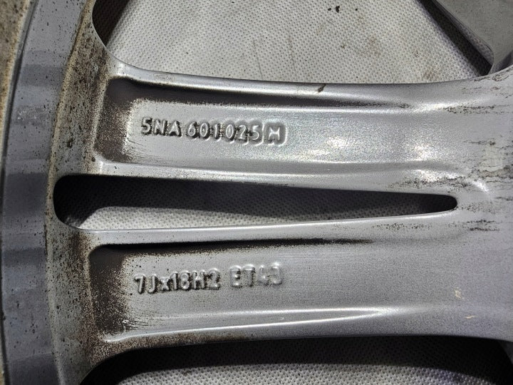 1x Alufelge 18 Zoll 7.0" 5x112 43ET Glanz Silber 5NA601025M VW Tiguan Rim Wheel FEL7261626882mh