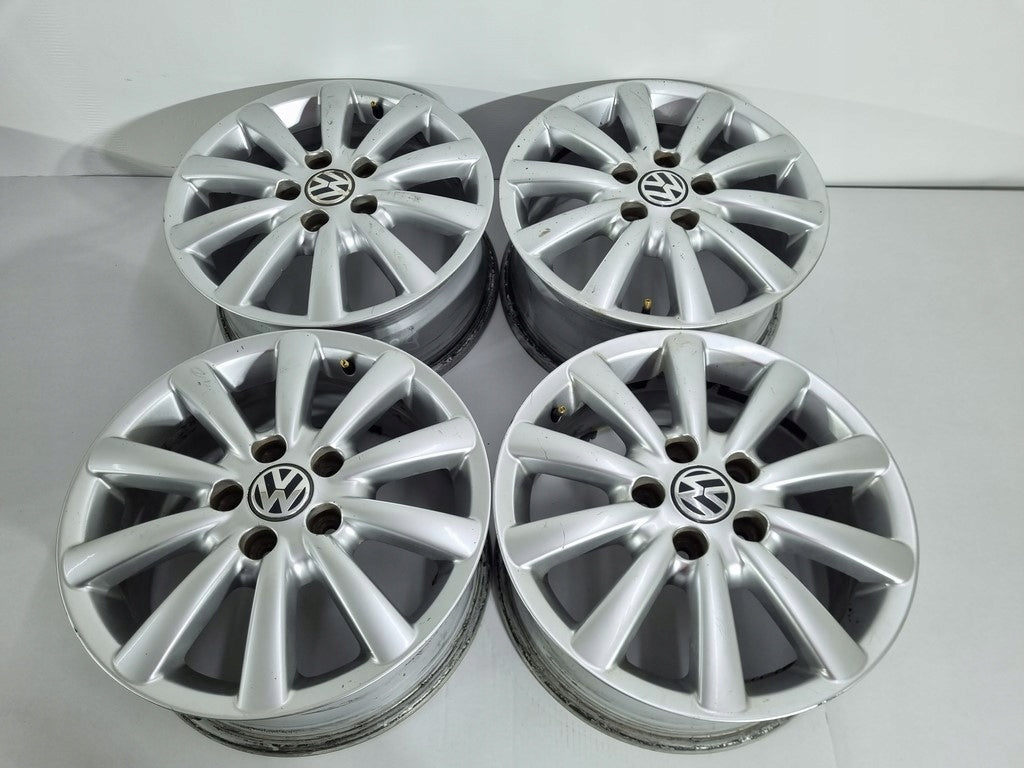 4x Alufelge 16 Zoll 7.0" 5x112 59ET Silber 7M3601025G VW I Rim Wheel FEL5779121852xj