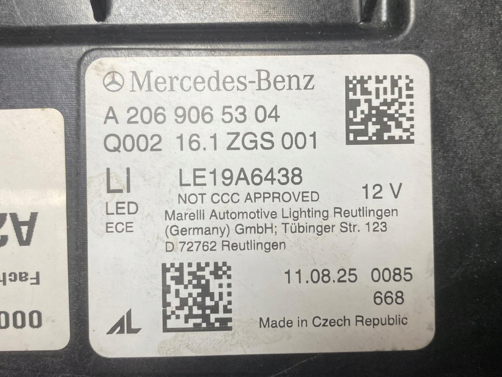 Frontscheinwerfer Mercedes-Benz W206 A2069065304 LED Links Headlight SCH9586412093mj
