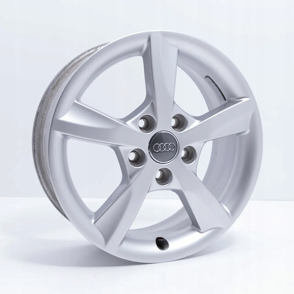 4x Alufelge 16 Zoll 6.0" 5x112 48ET Glanz Silber Audi Rim Wheel FEL6828269199zq