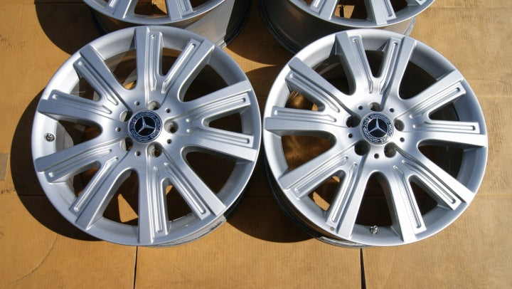 4x Alufelge 19 Zoll 8.5" 5x112 62ET Glanz Silber A1664011702 Mercedes-Benz W166 FEL1080074100ux