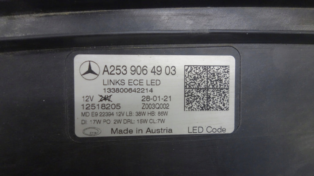 Frontscheinwerfer Mercedes-Benz Glc A2539064903 LED Links Scheinwerfer Headlight SCH4864726619oj