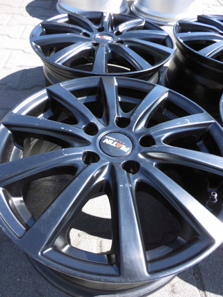 4x Alufelge 16 Zoll 7.0" 5x114.3 45ET Matt Schwarz Honda Civic I Accord FEL3055497557ge