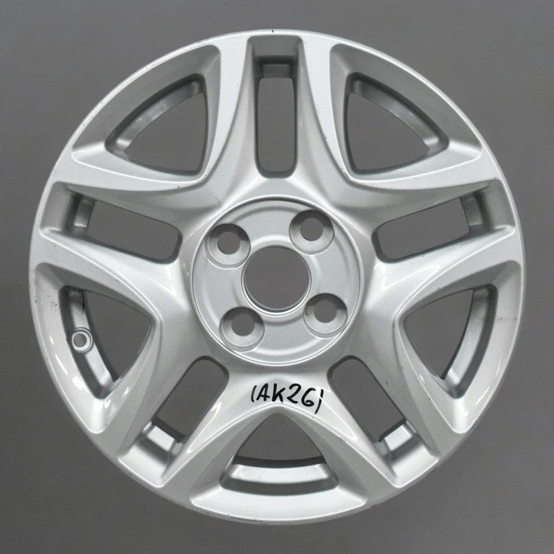 1x Alufelge 15 Zoll 5.0" 4x100 39ET Glanz Silber HL49431BM Toyota Corolla