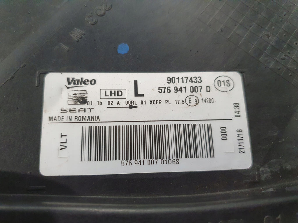 Frontscheinwerfer Seat Ateca 576941007D Full LED Links Scheinwerfer Headlight