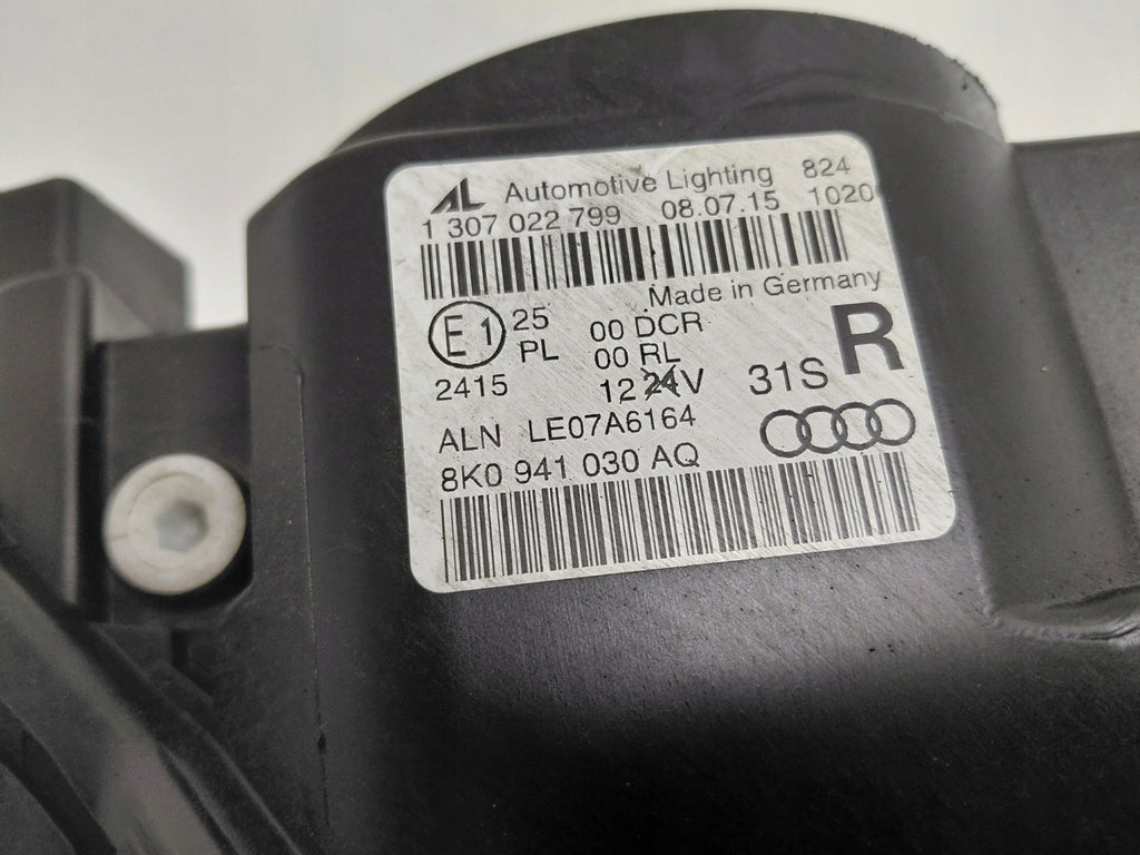 Frontscheinwerfer Audi A4 B8 8K0941030AQ Xenon Rechts Scheinwerfer Headlight SCH9125006466ok