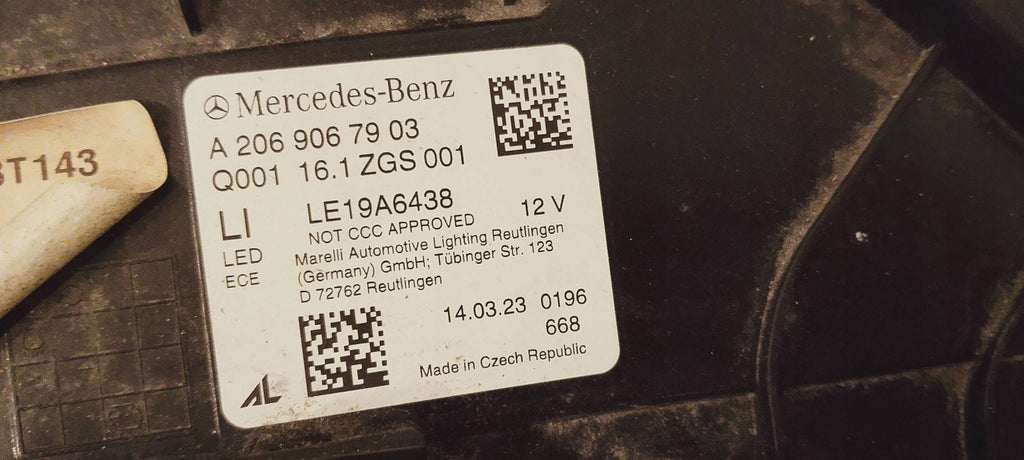 Frontscheinwerfer Mercedes-Benz A2069067903 Links Scheinwerfer Headlight SCH3948121837ku