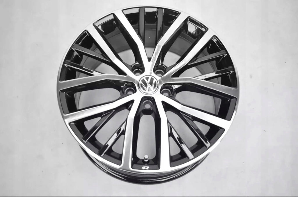 4x Alufelge 17 Zoll 7.5" 5x100 44ET Glanz Schwarz 6C0601025K VW Polo Rim Wheel FEL1672899425mt