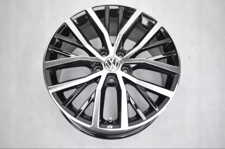 4x Alufelge 17 Zoll 7.5" 5x100 44ET Glanz Schwarz 6C0601025K VW Polo Rim Wheel FEL1672899425mt