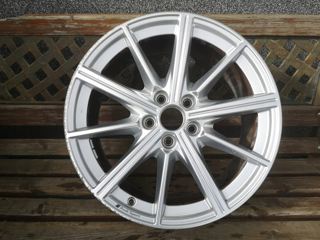 1x Alufelge 18 Zoll 8.0" 5x112 46ET Glanz Silber 8Y0601025M Audi A3 Rim Wheel