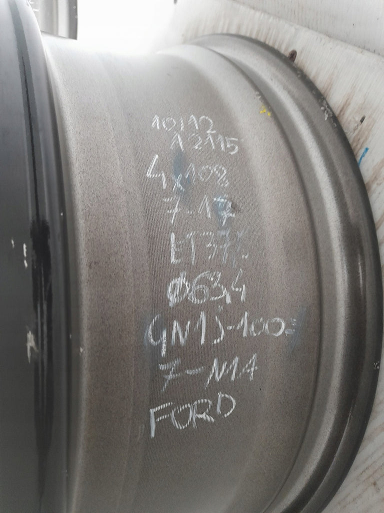 1x Alufelge 17 Zoll 7.0" 4x108 37 5ET Glanz Schwarz GN1J-1007-N1A Ford I FEL8479996746mv