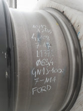 Load image into Gallery viewer, 1x Alufelge 17 Zoll 7.0" 4x108 37 5ET Glanz Schwarz GN1J-1007-N1A Ford I FEL8479996746mv
