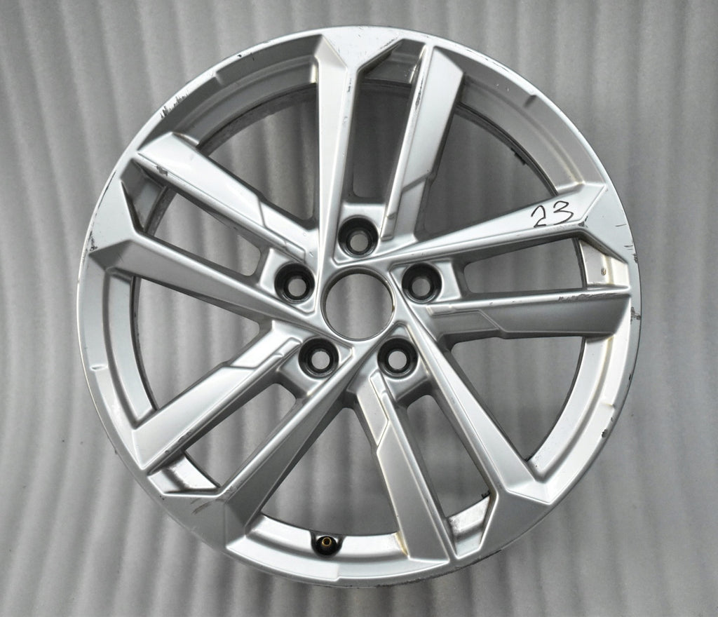 1x Alufelge 17 Zoll 6.5" 5x112 43ET Glanz Silber 8Y0601025L Audi A3 Rim Wheel