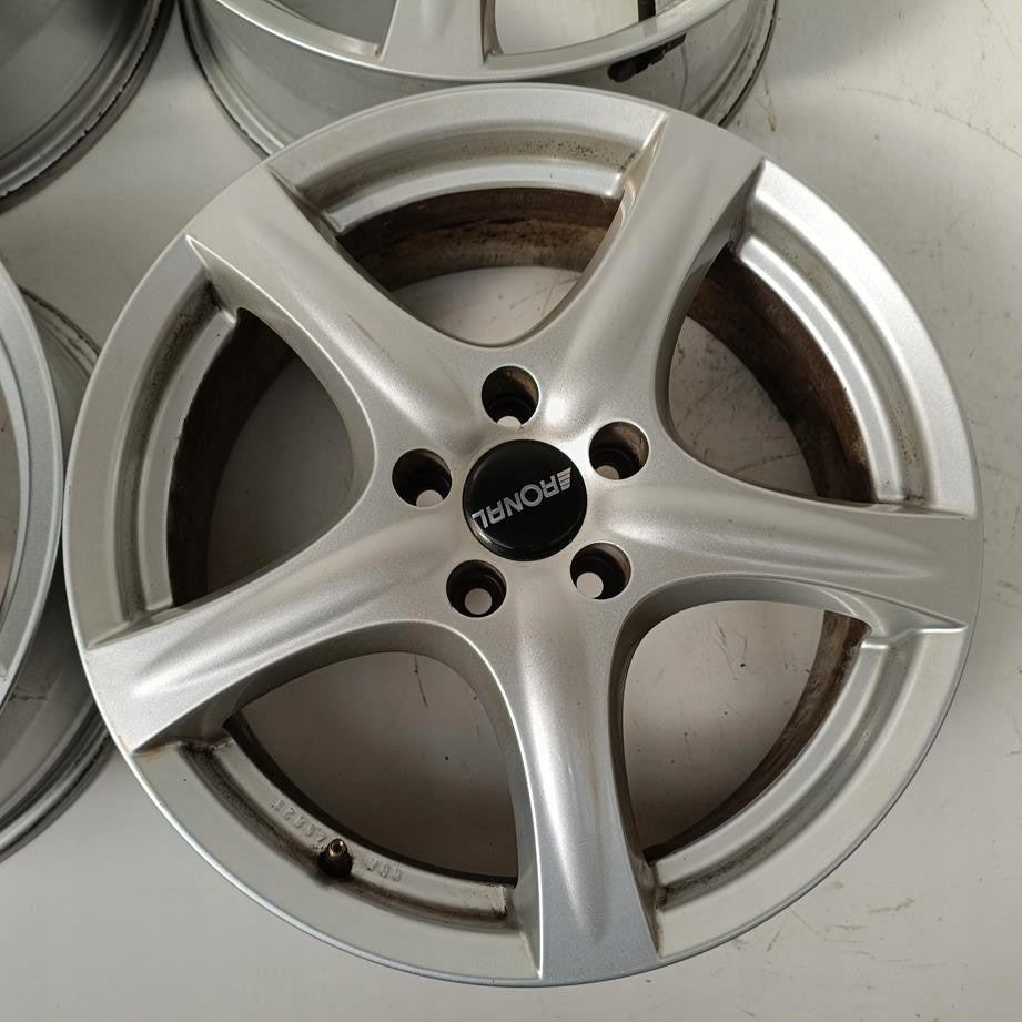 4x Alufelge 17 Zoll 7.0" 5x108 40ET Glanz Silber Citroën Jumpy Scudo Expert FEL5988643918lv