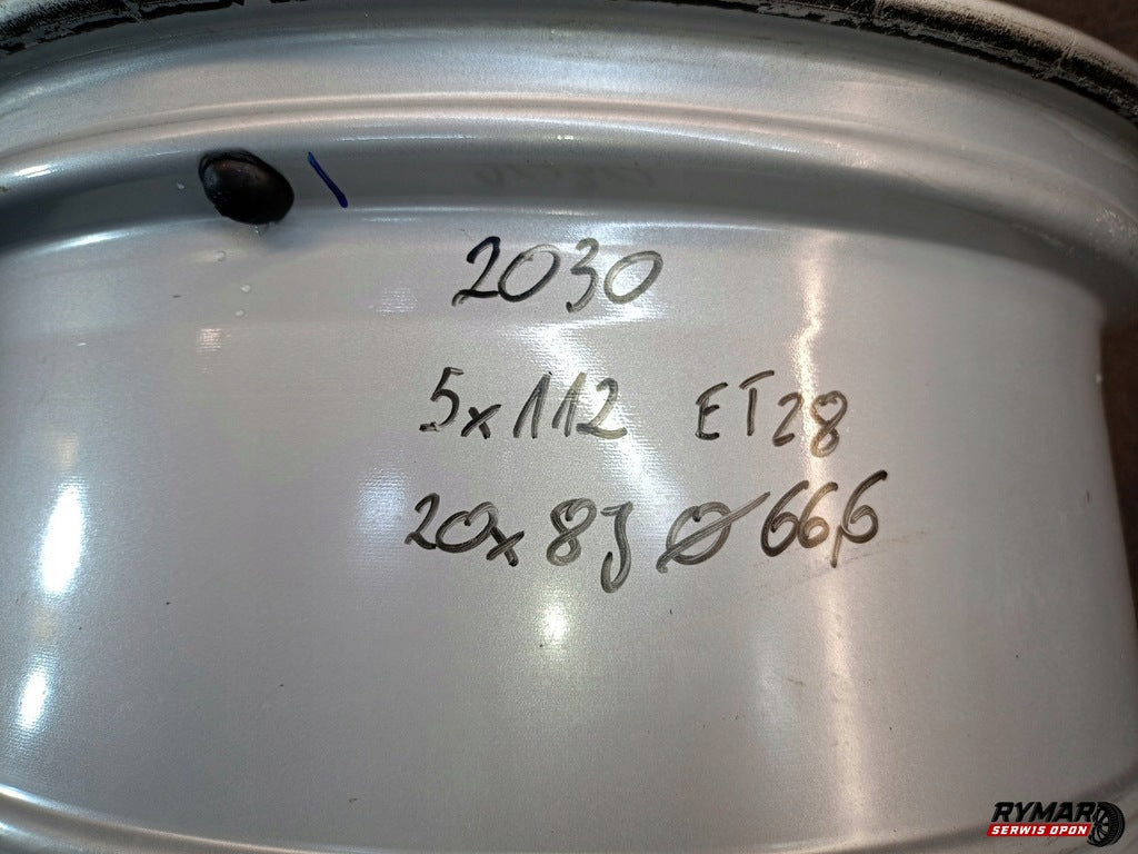 4x Alufelge 20 Zoll 8.0" 5x112 28ET Glanz Silber 4M0071490 Audi Q7 Rim Wheel FEL2356308514td