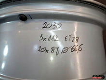 Laden Sie das Bild in den Galerie-Viewer, 4x Alufelge 20 Zoll 8.0" 5x112 28ET Glanz Silber 4M0071490 Audi Q7 Rim Wheel FEL2356308514td