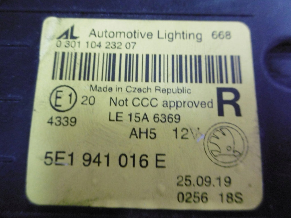 Frontscheinwerfer Skoda Octavia III 5E1941016 LED Rechts Scheinwerfer Headlight SCH5060285749df
