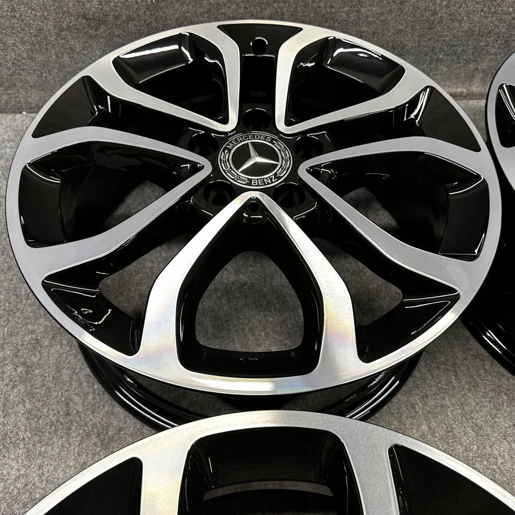 4x Alufelge 17 Zoll 7.0" 5x112 38ET Glanz Schwarz A2054010200 Mercedes-Benz A205 FEL8568913503cg
