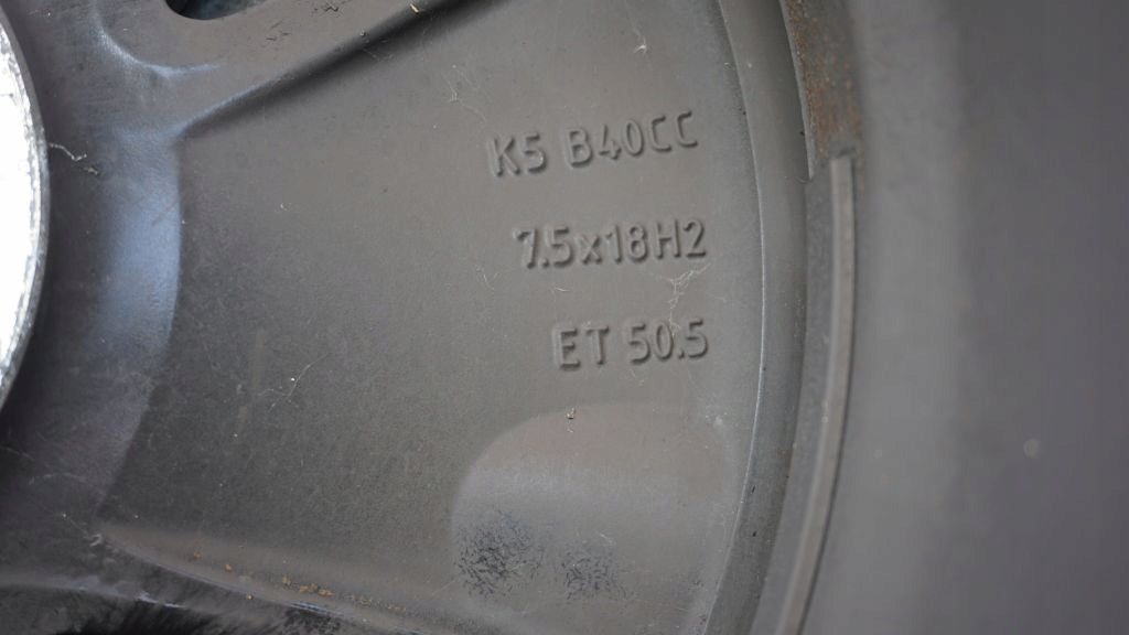 1x Alufelge 18 Zoll 7.5" 5x108 50 5ET Glanz Schwarz 31680403 Volvo Xc60 FEL6011862313yr