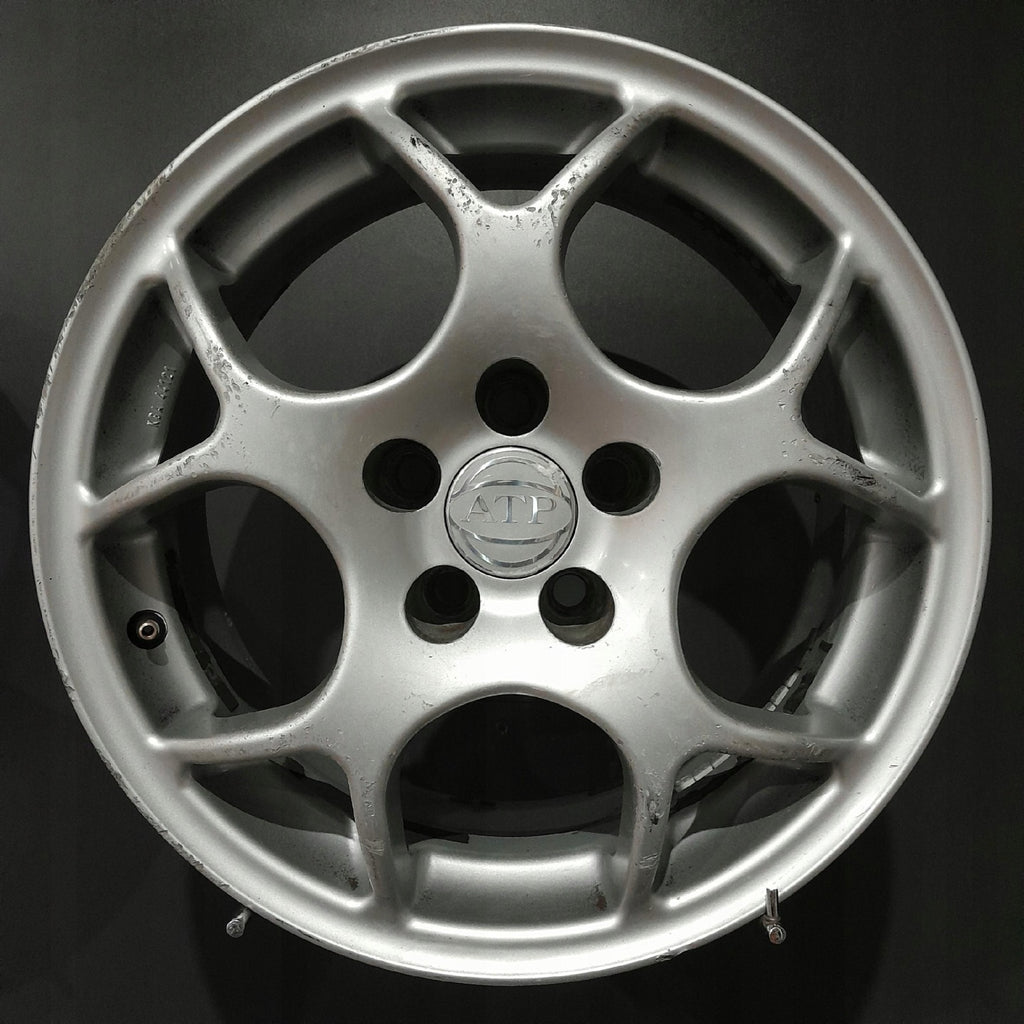 4x Alufelge 15 Zoll 7.0" 5x100 38ET Glanz Silber F509074 VW Passat B4 Golf I FEL2372702730ca