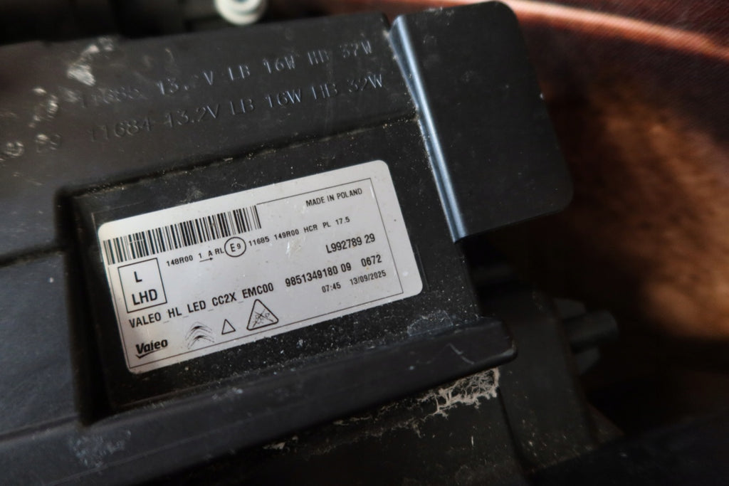 Frontscheinwerfer Citroën C3 I 9851349180 LED Ein Satz Scheinwerfer Headlight SCH2348925766ga