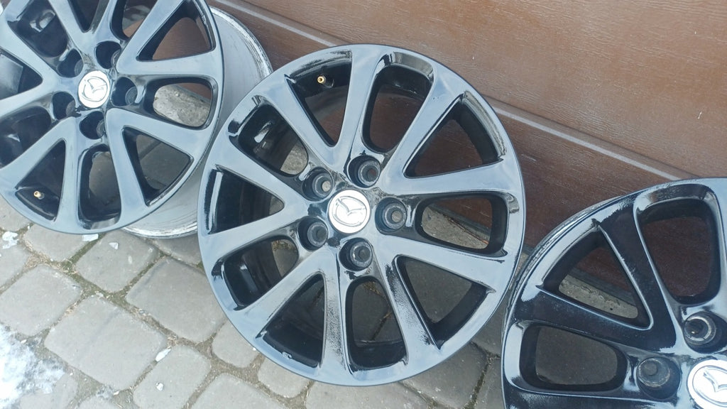 4x Alufelge 16 Zoll 7.0" 5x114.3 Schwarz Mazda Mpv I Rim Wheel FEL7119307827zt