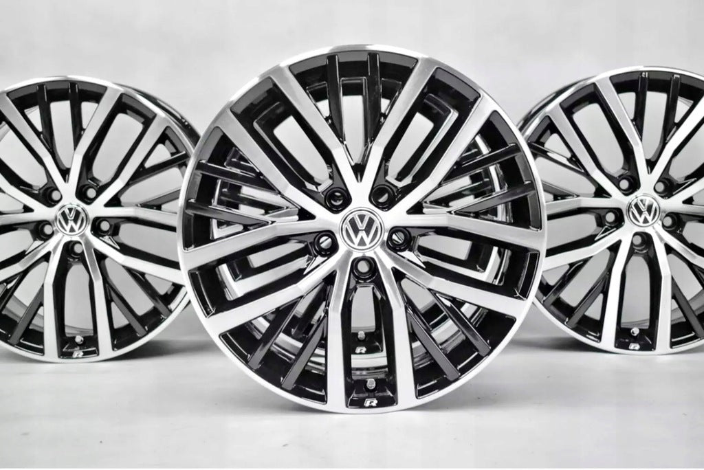4x Alufelge 17 Zoll 7.5" 5x100 44ET Glanz Schwarz 6C0601025K VW Polo Rim Wheel FEL1672899425mt