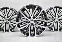 Laden Sie das Bild in den Galerie-Viewer, 4x Alufelge 17 Zoll 7.5" 5x100 44ET Glanz Schwarz 6C0601025K VW Polo Rim Wheel FEL1672899425mt