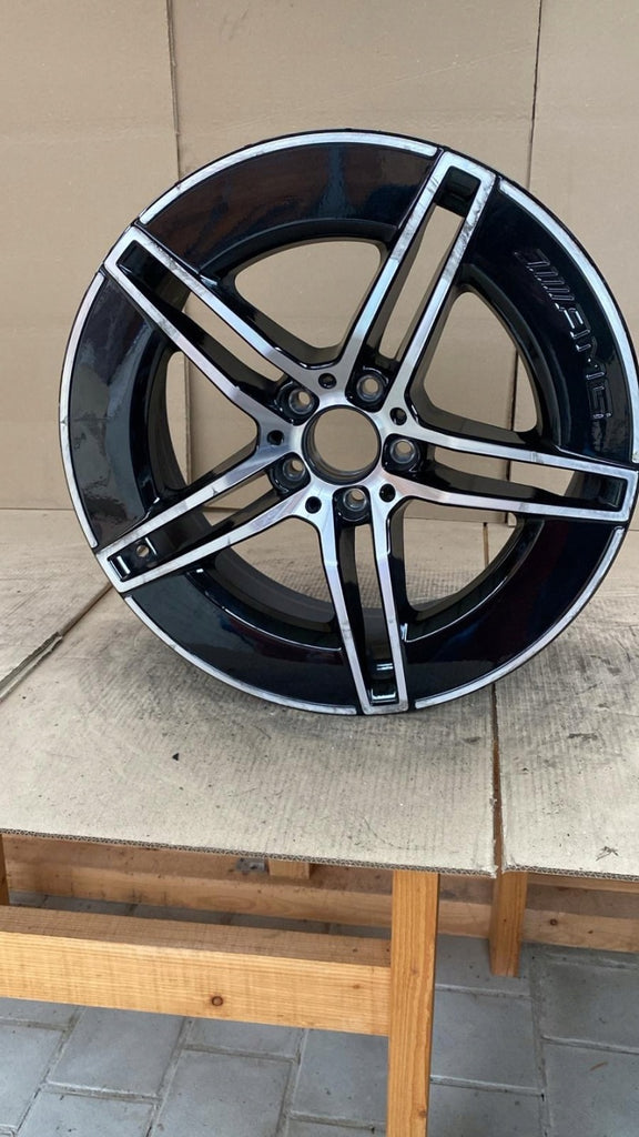 1x Alufelge 19 Zoll 8.5" 5x112 Glanz Schwarz A2144010300 Mercedes-Benz Rim Wheel FEL1134822254jg