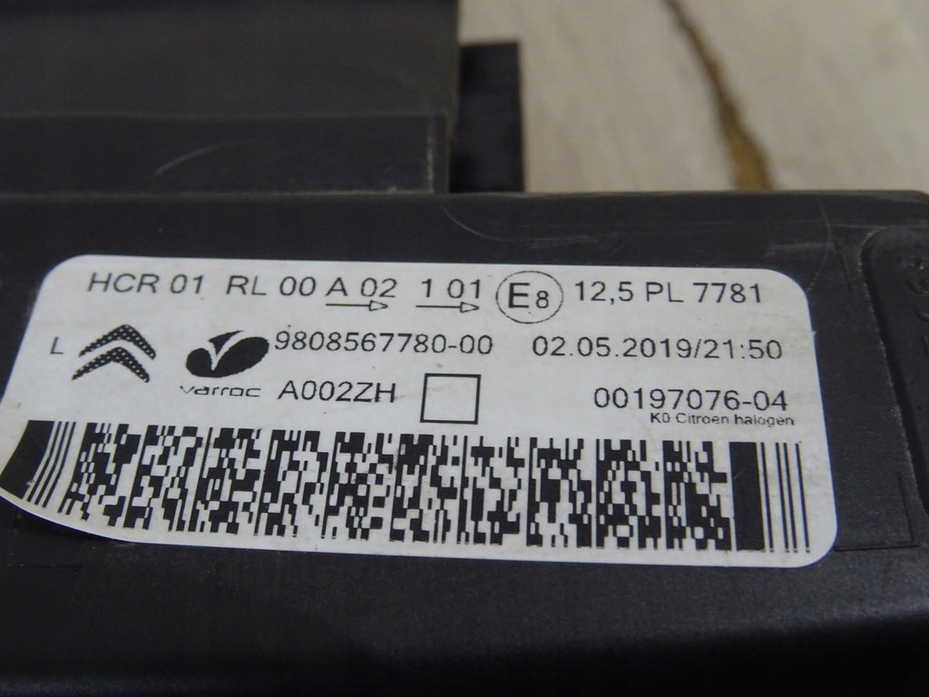 Frontscheinwerfer Citroën Spacetourer 9808567780-00 Links Scheinwerfer Headlight