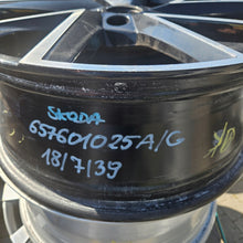 Laden Sie das Bild in den Galerie-Viewer, 1x Alufelge 18 Zoll 7.0" 5x100 39ET Schwarz 657601025A Skoda Fabia Iii Rim Wheel FEL7215118164di