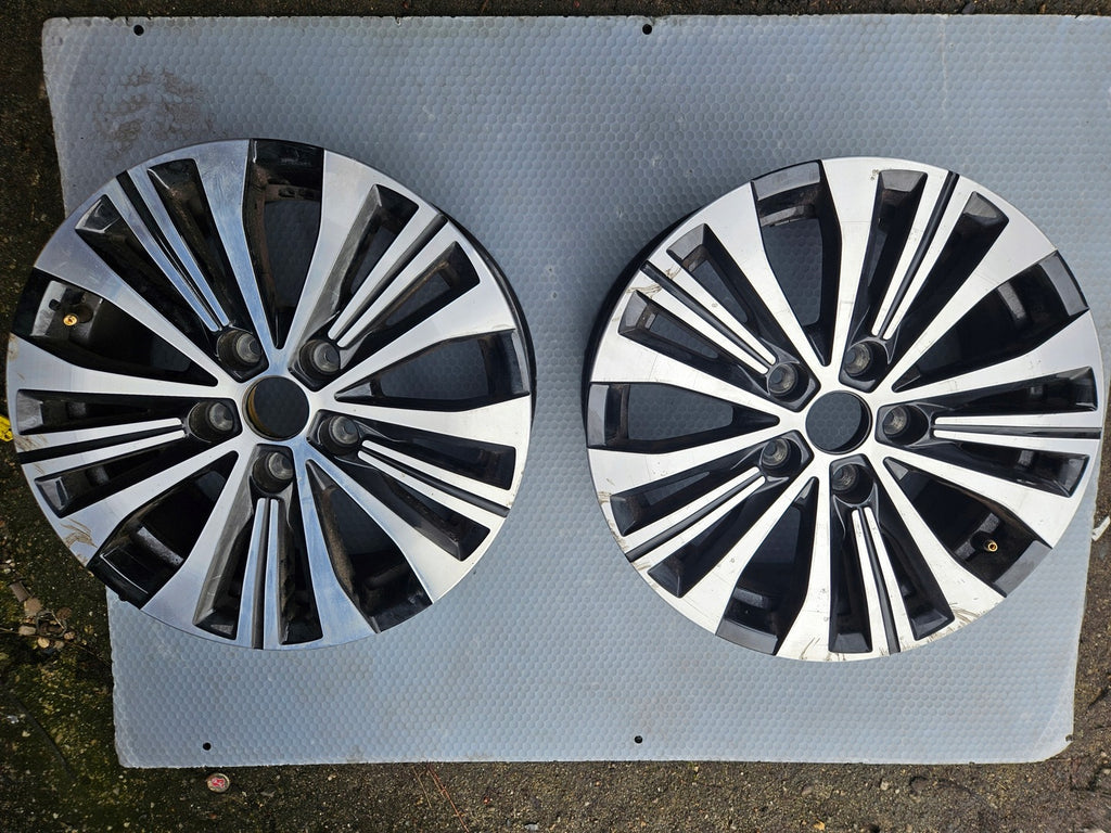 1x Alufelge 16 Zoll 6.5" 5x114.3 44ET Glanz Schwarz 403007870R Renault Rim Wheel