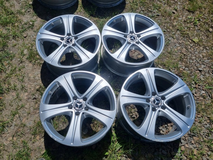 4x Alufelge 18 Zoll 8.0" 5x112 43ET Glanz A2134011400 Mercedes-Benz Rim Wheel FEL1079453821kp