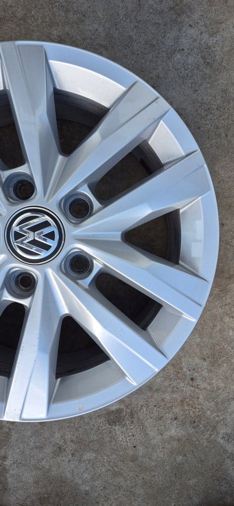 1x Alufelge 16 Zoll 6.5" 5x120 51ET Glanz Silber 7E0601025N VW Multivan FEL6919244959sk