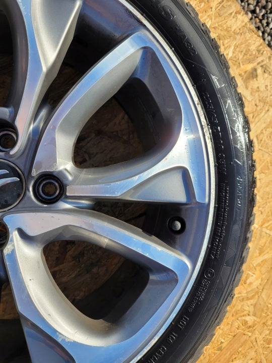 1x Alufelge 18 Zoll 7.5" 4x108 29ET Matt Silber 9688904377 Citroën Ds4 Rim Wheel FEL1421040417tk