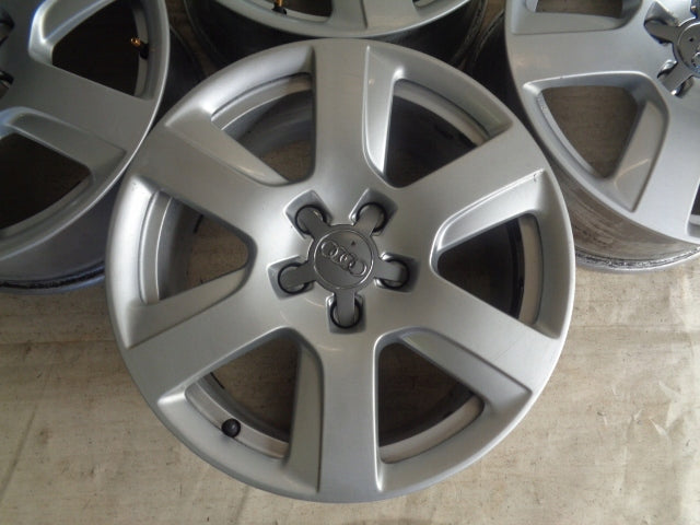 4x Alufelge 17 Zoll 7.5" 5x112 37ET Glanz Silber 4G0601025L Audi Rim Wheel