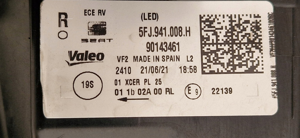 Frontscheinwerfer Seat Tarraco 5FJ941008H LED Rechts Scheinwerfer Headlight
