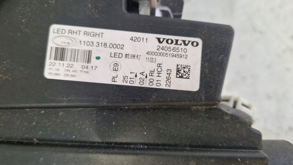 Frontscheinwerfer Volvo III 24056510 Laser Rechts Scheinwerfer Headlight SCH8817952008jk