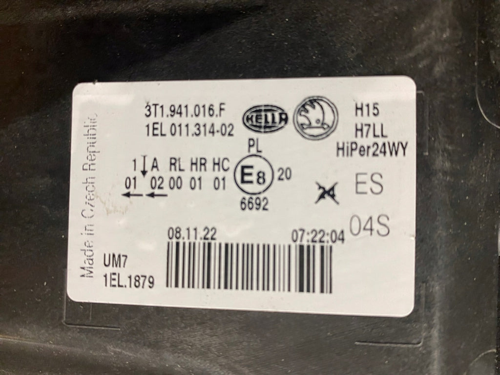 Frontscheinwerfer Skoda Superb II 3T1941016T Rechts Scheinwerfer Headlight